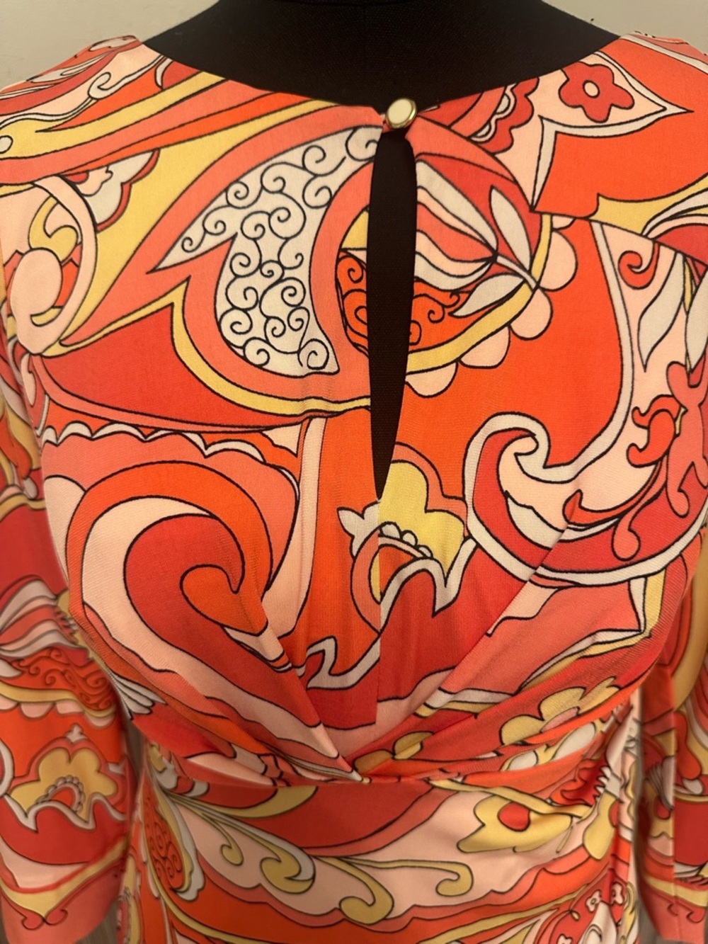 Donna Morgan Retro Paisley Print Shift Dress Size 6 - Picture 5 of 12